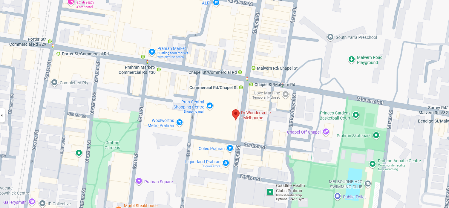 Map showing clinic location